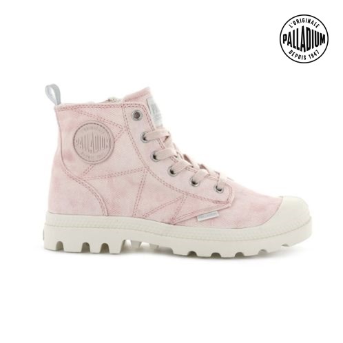 Bottes Palladium Pampa Zip Desertwash Femme Rose | FR KYB130G